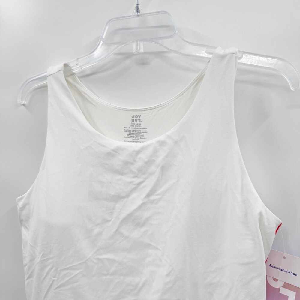 NEW JoyLab Women's Knit Sporty Contrast Active Dress - White - Picture 7 of 11